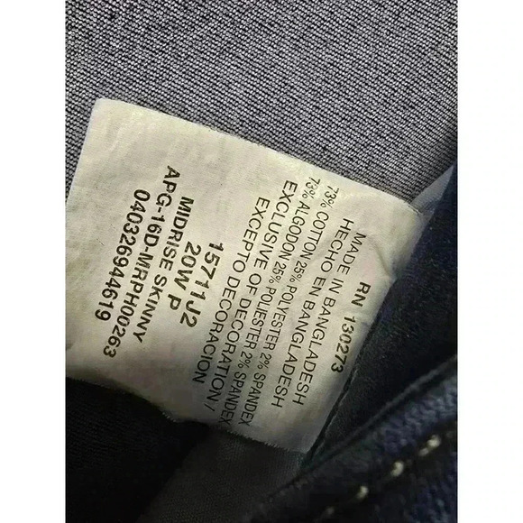 Women's Lee‎ Riders Jeans Blue Skinny 20W - Picture 5 of 9